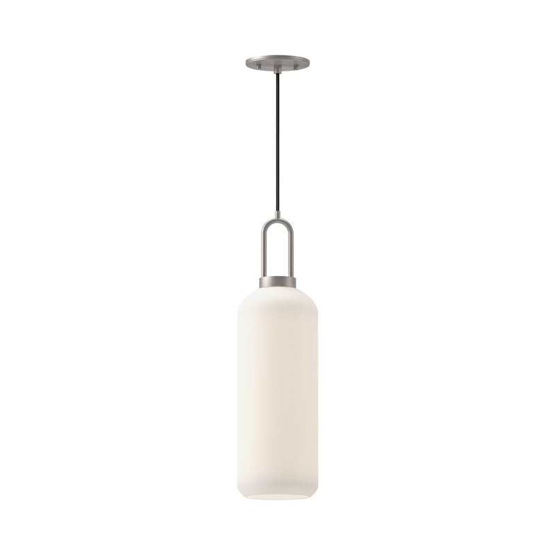 Alora PD401606BNOP One Light Pendant, Brushed Nickel/Opal Matte Glass