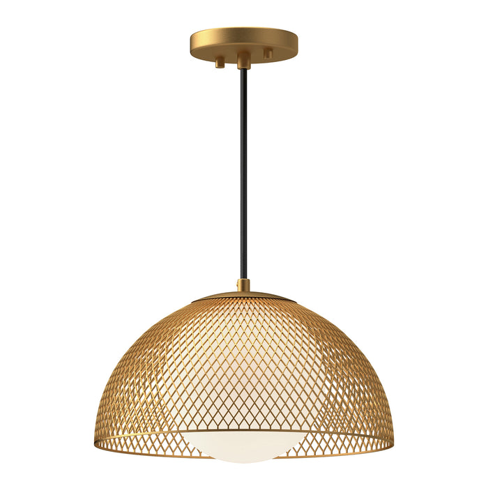 Alora PD402513GDOP One Light Pendant, Gold/Opal Matte Glass