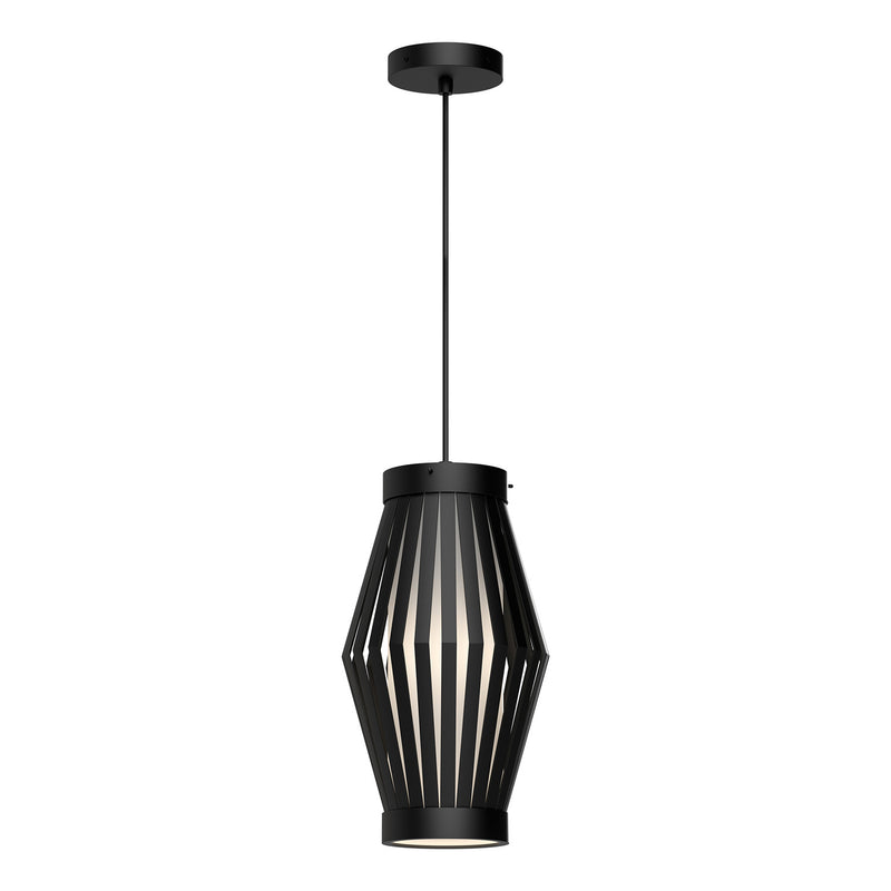 Alora PD434509MBOP One Light Pendant, Matte Black/Opal Matte Glass
