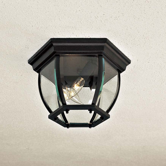 Minka-Lavery 71174-66 Three Light Flush Mount, Coal