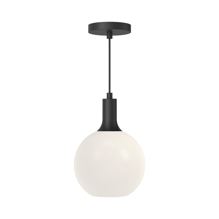 Alora PD506108MBOP One Light Pendant, Matte Black/Opal Matte Glass
