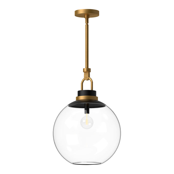 Alora PD520516AGCL One Light Pendant, Aged Gold/Clear Glass