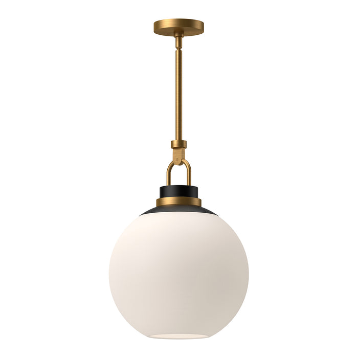 Alora PD520516AGOP One Light Pendant, Aged Gold/Opal Matte Glass