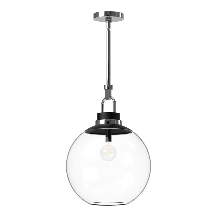 Alora PD520516CHCL One Light Pendant, Chrome/Clear Glass