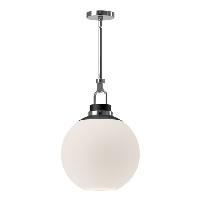 Alora PD520516CHOP One Light Pendant, Chrome/Opal Matte Glass