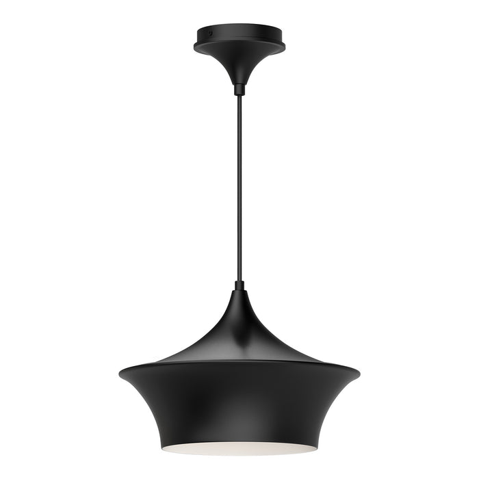 Alora PD523013MB One Light Pendant, Matte Black