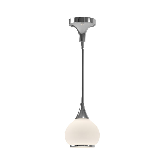 Alora PD524006CHOP One Light Pendant, Chrome/Opal Matte Glass