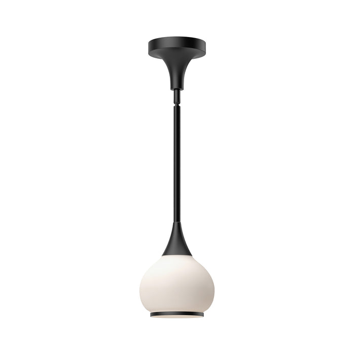 Alora PD524006MBOP One Light Pendant, Matte Black/Opal Matte Glass