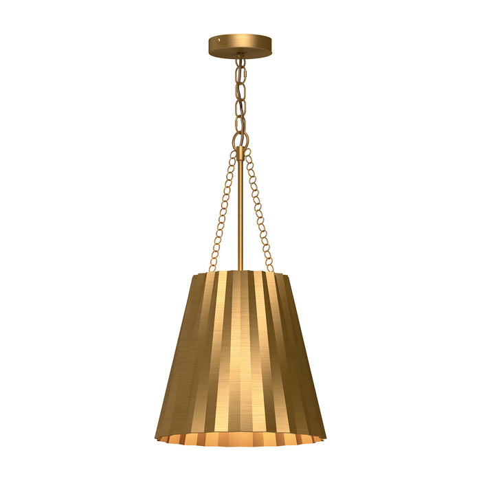 Alora PD528012AG One Light Pendant, Aged Gold