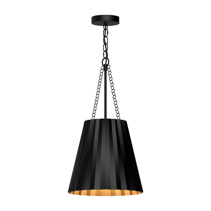 Alora PD528012MB One Light Pendant, Matte Black