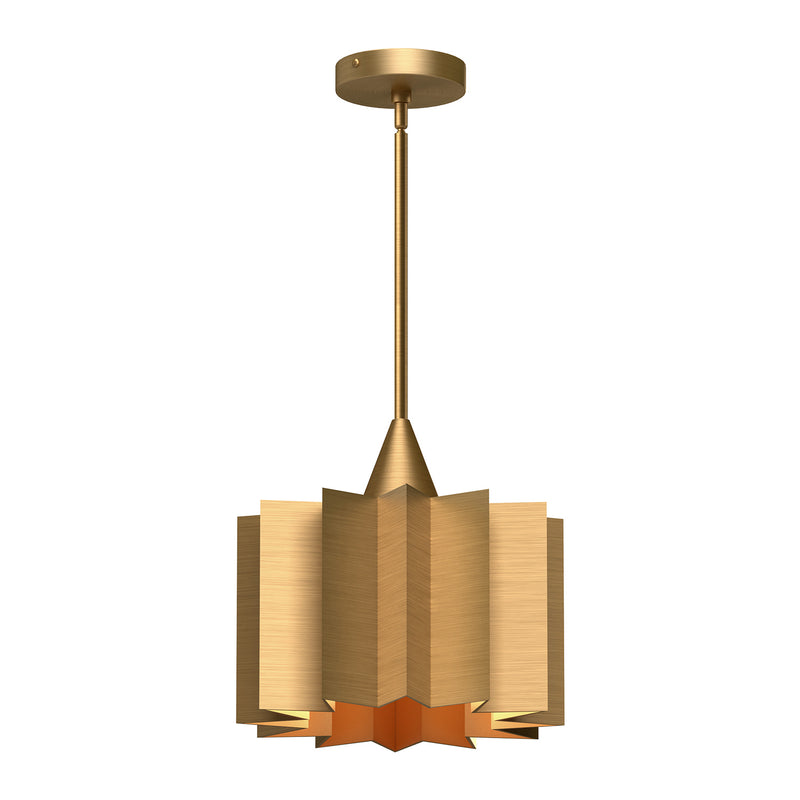 Alora PD528412AG One Light Pendant, Aged Gold