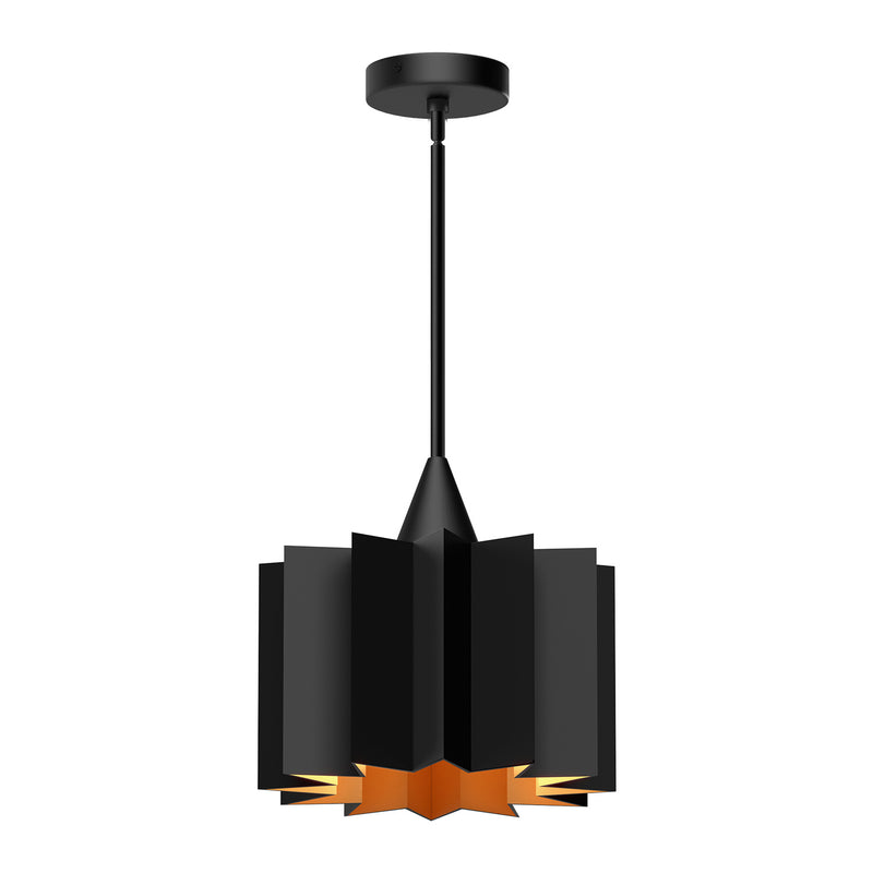 Alora PD528412MB One Light Pendant, Matte Black