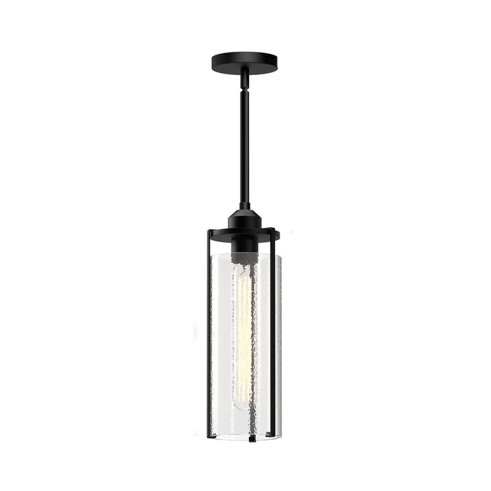 Alora PD536005MBWC One Light Pendant, Clear Water Glass/Matte Black