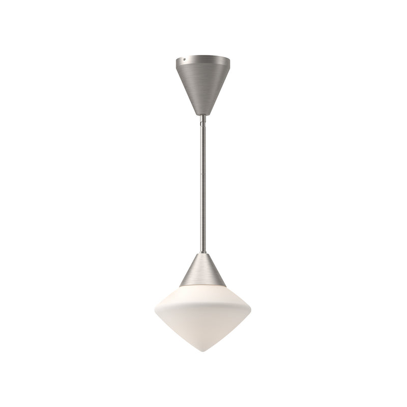 Alora PD537508BNOP One Light Pendant, Brushed Nickel/Opal Matte Glass