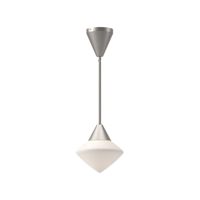 Alora PD537508BNOP One Light Pendant, Brushed Nickel/Opal Matte Glass
