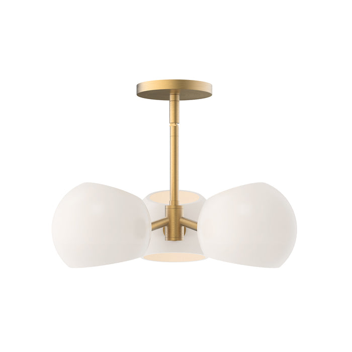 Alora PD548315BGOP Three Light Pendant, Brushed Gold/Opal Matte Glass
