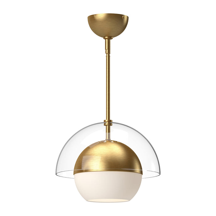Alora PD568212BGOP One Light Pendant, Brushed Gold/Opal Matte Glass