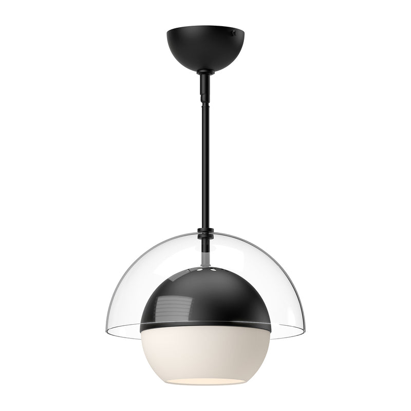 Alora PD568212MBOP One Light Pendant, Matte Black/Opal Matte Glass