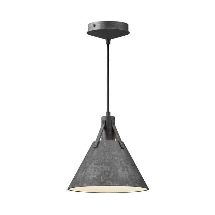 Alora PD584510SL One Light Pendant, Steel Shade
