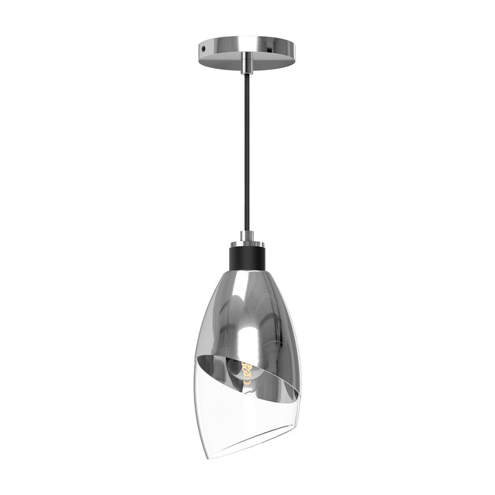 Alora PD587105CHCL One Light Pendant, Chrome/Clear Glass