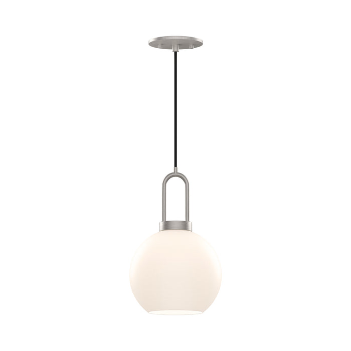 Alora PD601608BNOP One Light Pendant, Brushed Nickel/Opal Matte Glass