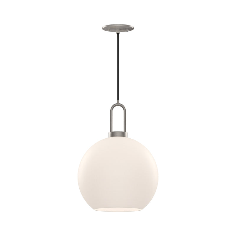 Alora PD601710BNOP One Light Pendant, Brushed Nickel/Opal Matte Glass