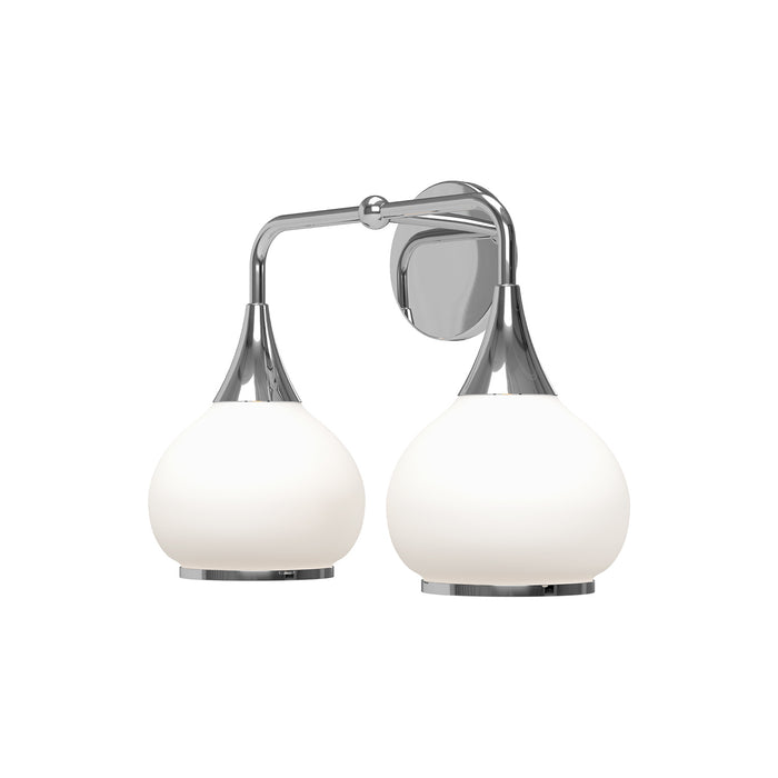 Alora VL524217CHOP Two Light Bathroom Fixtures, Chrome/Opal Matte Glass