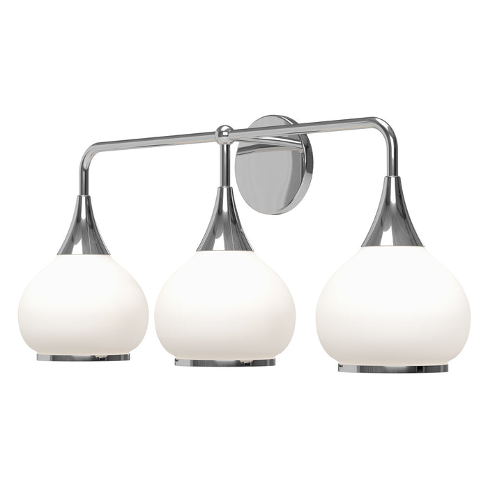 Alora VL524326CHOP Three Light Bathroom Fixtures, Chrome/Opal Matte Glass