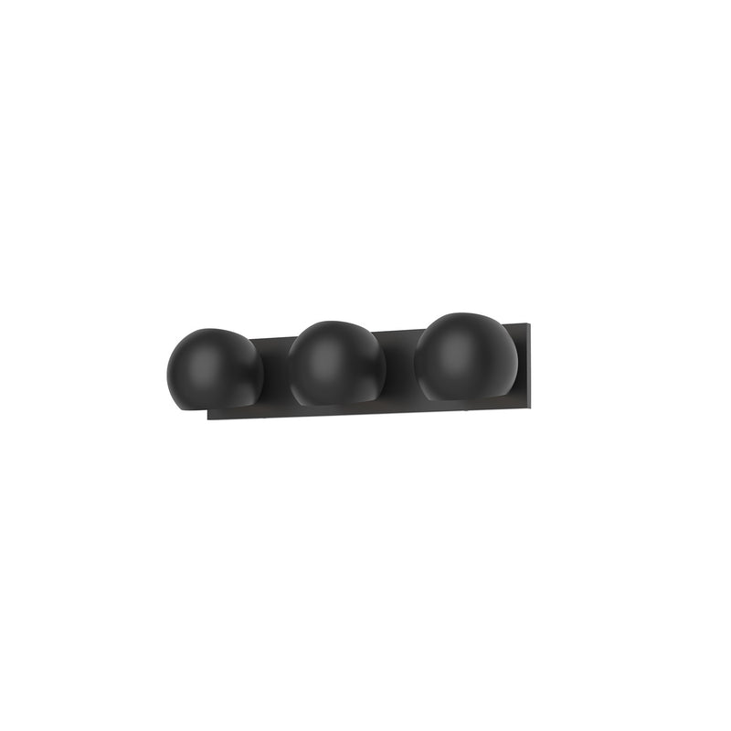 Alora VL648322MB Three Light Bathroom Fixtures, Matte Black