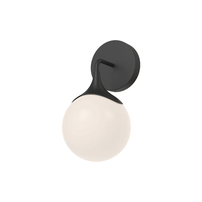 Alora WV505106MBOP One Light Vanity, Matte Black/Opal Matte Glass