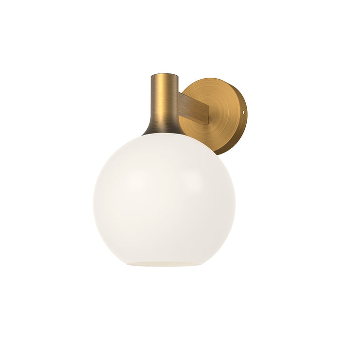 Alora WV506108AGOP One Light Vanity, Aged Gold/Opal Matte Glass