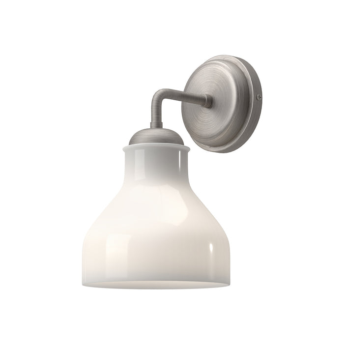 Alora WV540106BNGO One Light Vanity, Brushed Nickel/Glossy Opal Glass