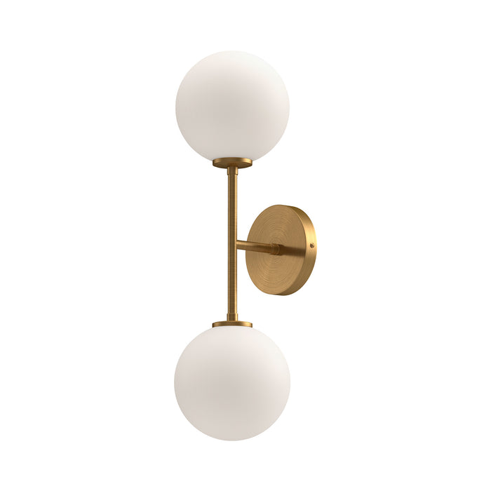 Alora WV549220AGOP Two Light Vanity, Aged Gold/Opal Matte Glass