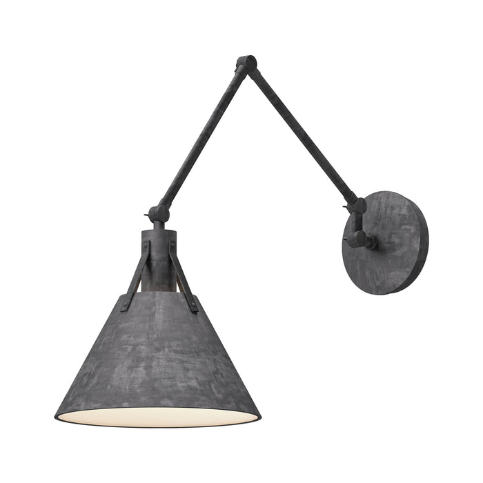 Alora WV584510SL One Light Vanity, Steel Shade