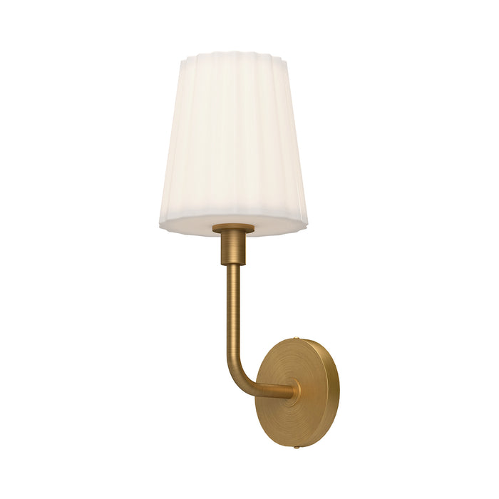 Alora WV628107AGOP One Light Vanity, Aged Gold/Opal Matte Glass
