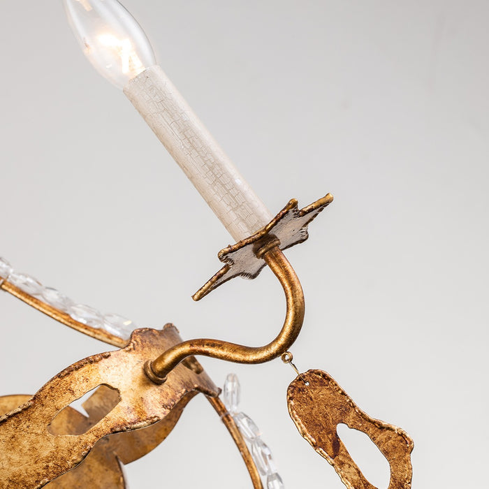 Lucas + McKearn SC1036-2 Two Light Wall Sconce, Antique Gold