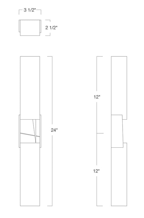 Norwell Lighting 9755-MB-MA LED Wall Sconce, Matte Black