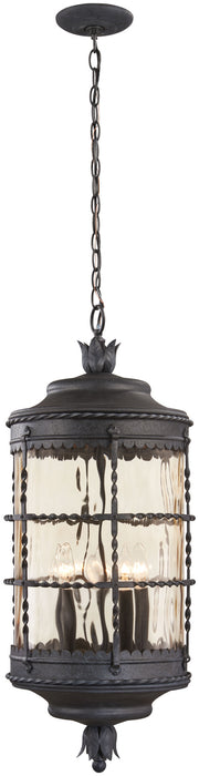 Minka-Lavery 8884-A39 Five Light Chain Hung, Spanish Iron