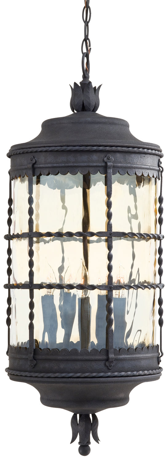 Minka-Lavery 8884-A39 Five Light Chain Hung, Spanish Iron