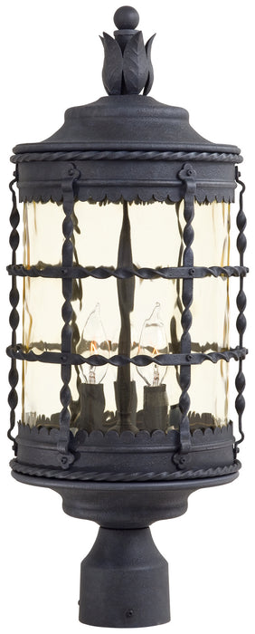 Minka-Lavery 8885-A39 Three Light Post Mount, Spanish Iron