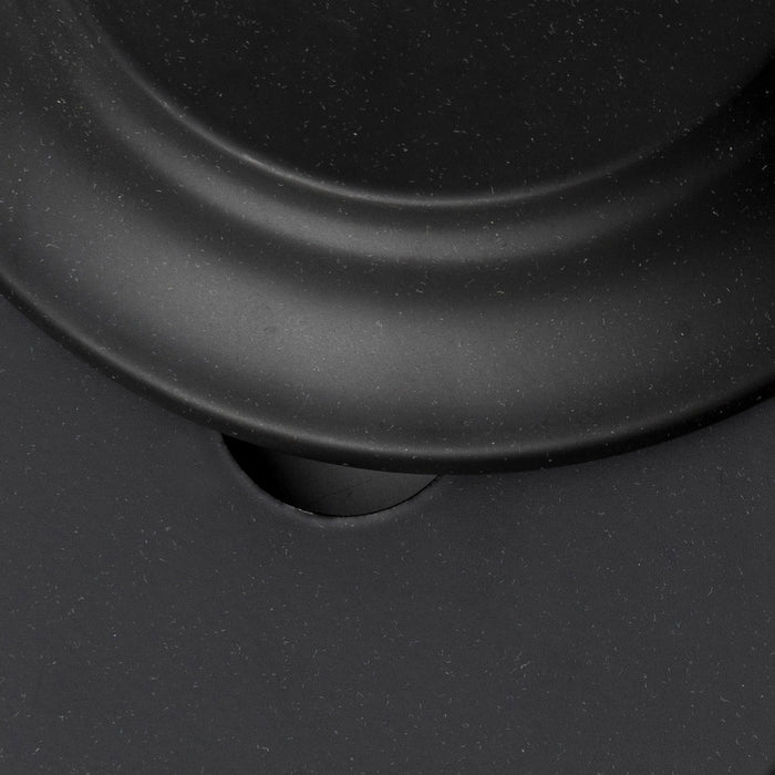Crystorama ROY-800-BK Three Light Flush Mount, Black