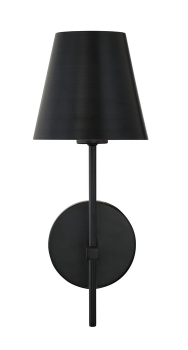 Crystorama XAV-B8321-MK One Light Wall Sconce, Matte Black