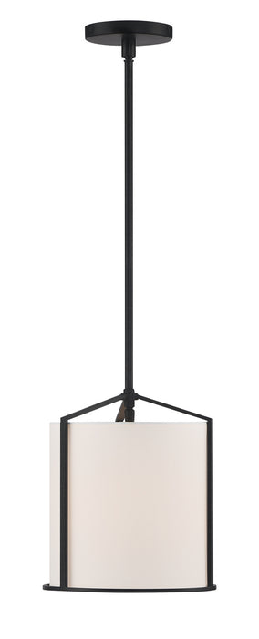 Crystorama CAR-9201-BK One Light Pendant, Black