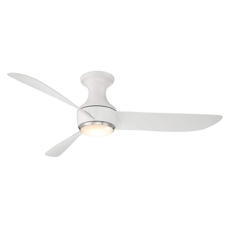 Modern Forms Fans FH-W2203-52L27BNMW 52" Ceiling Fan, Brushed Nickel/Matte White