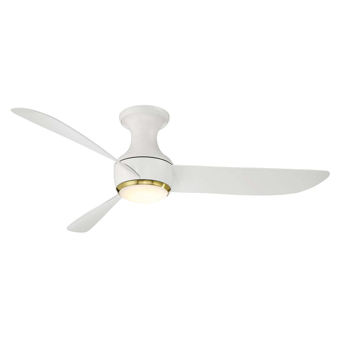 Modern Forms Fans FH-W2203-52L-SB/MW 52" Ceiling Fan, Soft Brass/Matte White