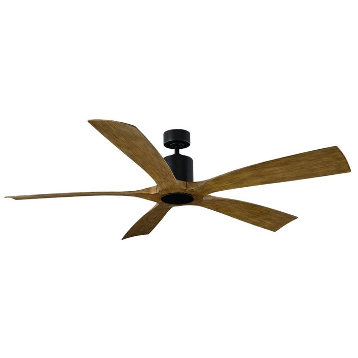 Modern Forms Fans FR-W1811-5-MB/DK 54" Ceiling Fan, Matte Black/Distressed Koa