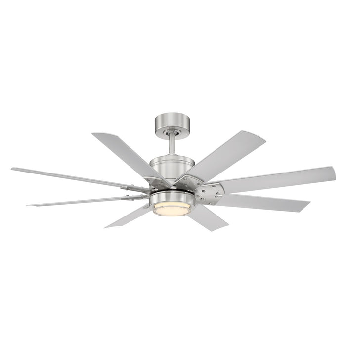 Modern Forms Fans FR-W2001-52L27BNTT 52" Ceiling Fan, Brushed Nickel/Titanium Silver