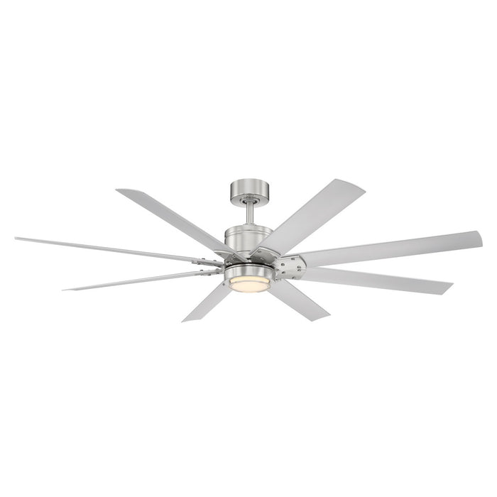 Modern Forms Fans FR-W2001-66L27BNTT 66" Ceiling Fan, Brushed Nickel/Titanium Silver