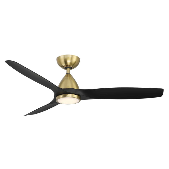 Modern Forms Fans FR-W2202-54L-SB/MB 54" Ceiling Fan, Soft Brass/Matte Black