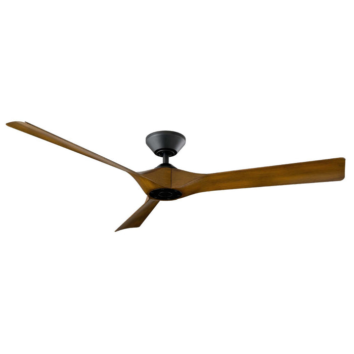 Modern Forms Fans FR-W2204-58-MB/DK 58" Ceiling Fan, Matte Black/Distressed Koa